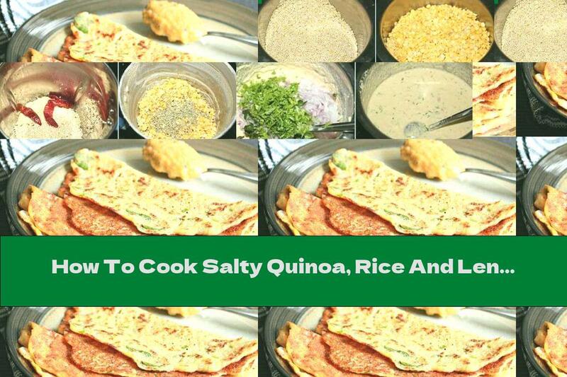 How To Cook Salty Quinoa, Rice And Lentil Pancakes - Recipe