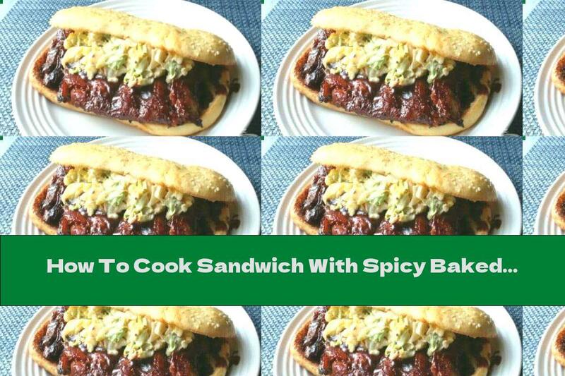 How To Cook Sandwich With Spicy Baked Ribs With Barbecue Sauce - Recipe