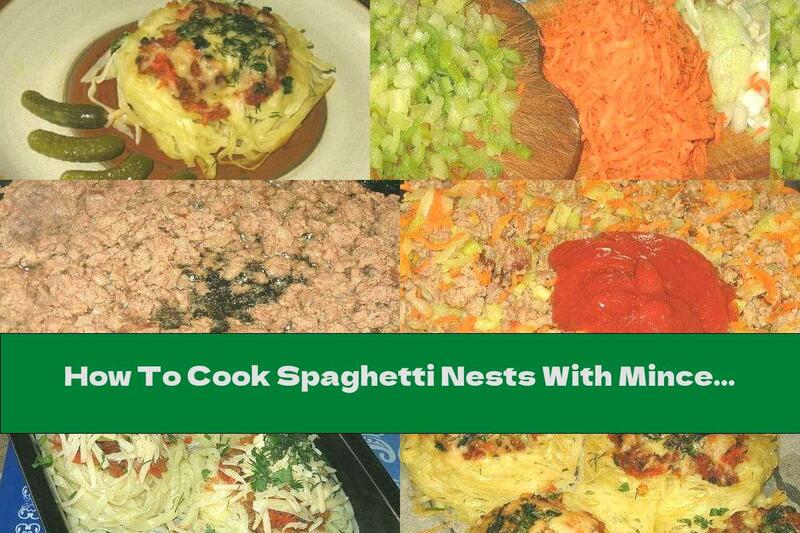 How To Cook Spaghetti Nests With Minced Meat And Cheese - Recipe