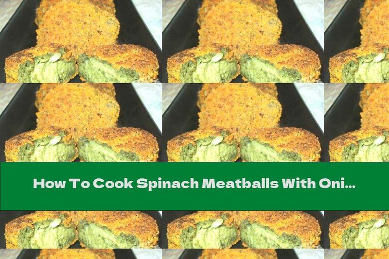 How To Cook Spinach Meatballs With Onion, Yellow Cheese And Milk - Recipe