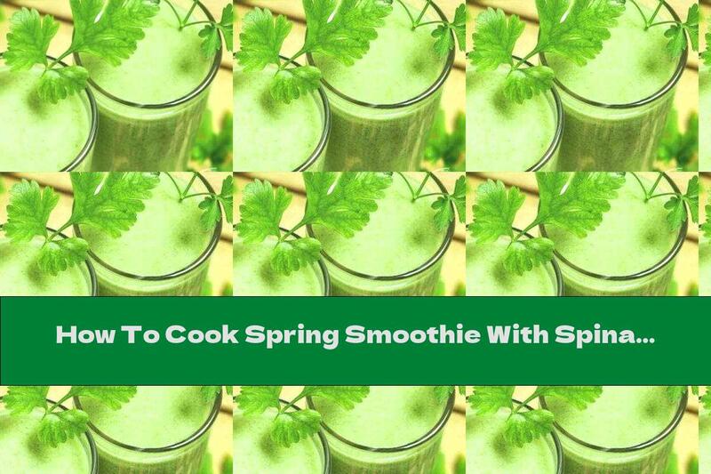 How To Cook Spring Smoothie With Spinach, Banana And Walnuts - Recipe
