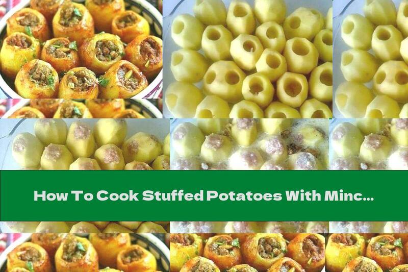 How To Cook Stuffed Potatoes With Minced Cream - Recipe