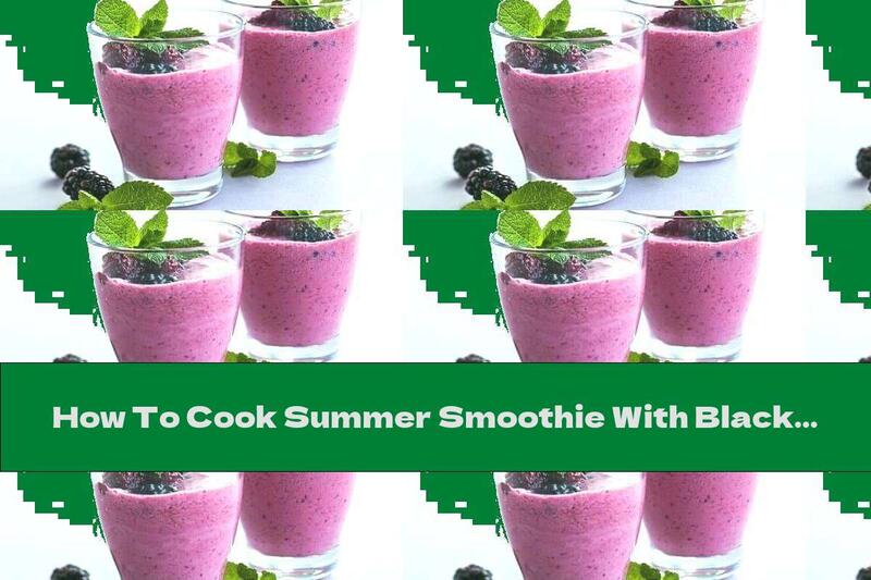 How To Cook Summer Smoothie With Blackberries, Raspberries And Vanilla Yogurt - Recipe