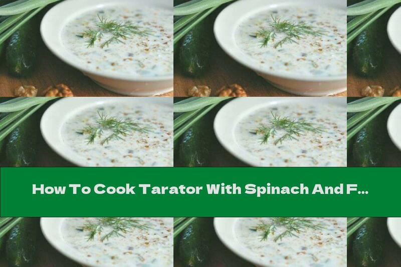How To Cook Tarator With Spinach And Fresh Garlic - Recipe