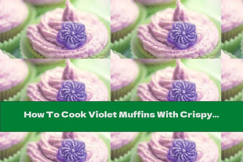 How To Cook Violet Muffins With Crispy Butter Cream - Recipe