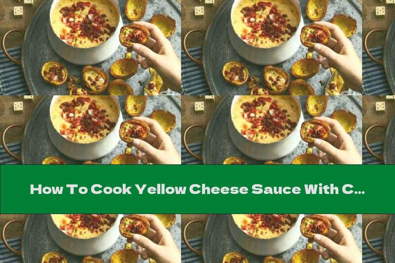 How To Cook Yellow Cheese Sauce With Chorizo ​​and Potato Shells - Recipe