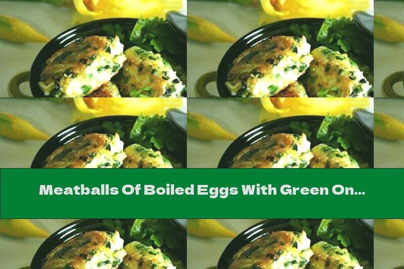 Meatballs Of Boiled Eggs With Green Onions, Dill And Ham