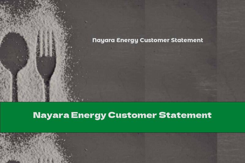 Nayara Energy Customer Statement