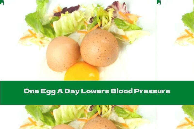 One Egg A Day Lowers Blood Pressure