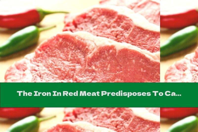 The Iron In Red Meat Predisposes To Cancer