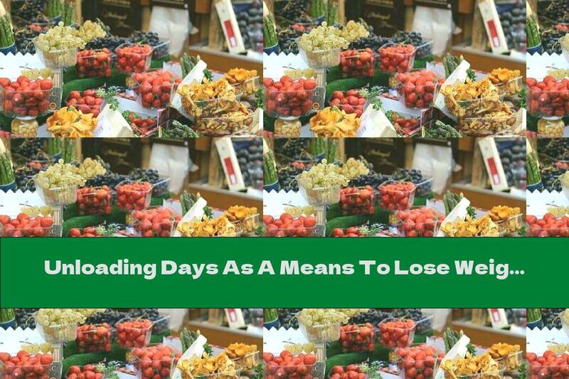 Unloading Days As A Means To Lose Weight