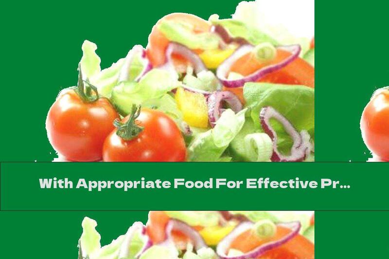 With Appropriate Food For Effective Protection Of The Body
